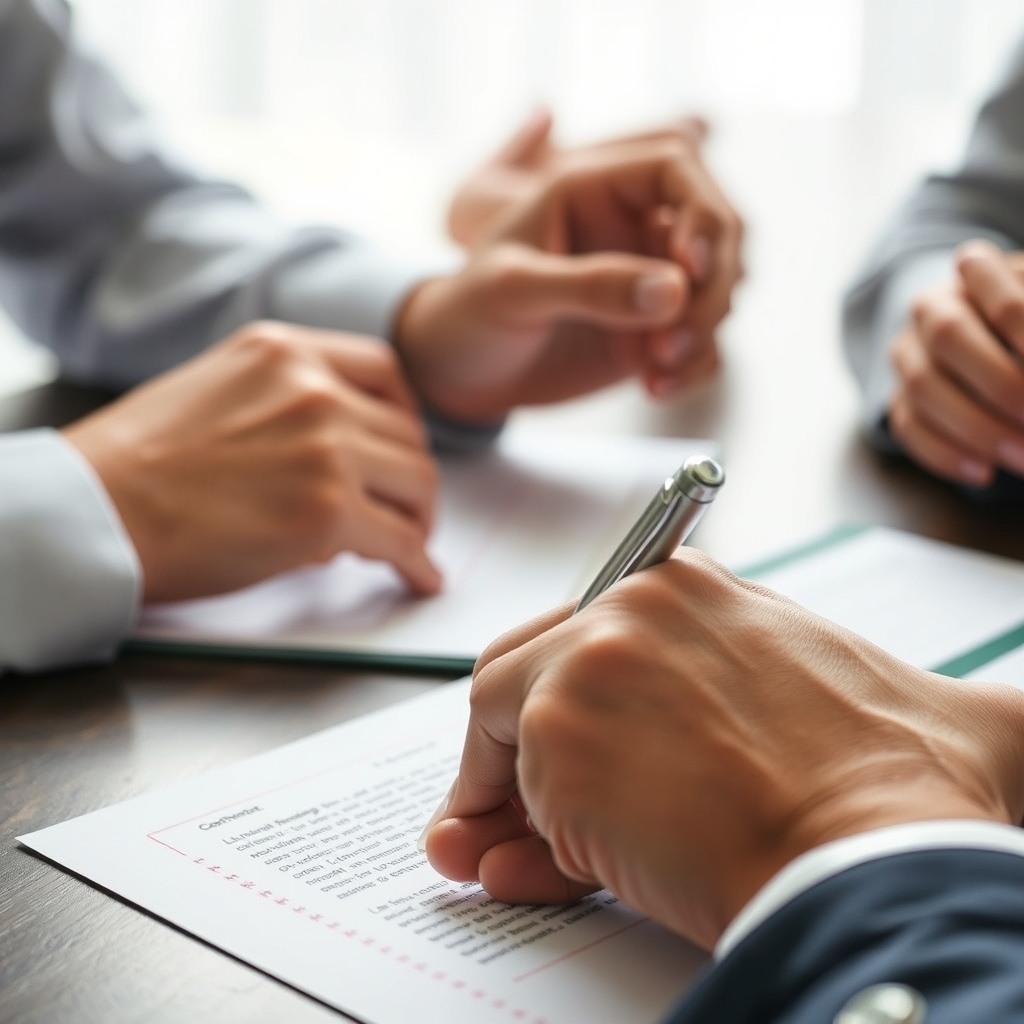 Signing real estate documents