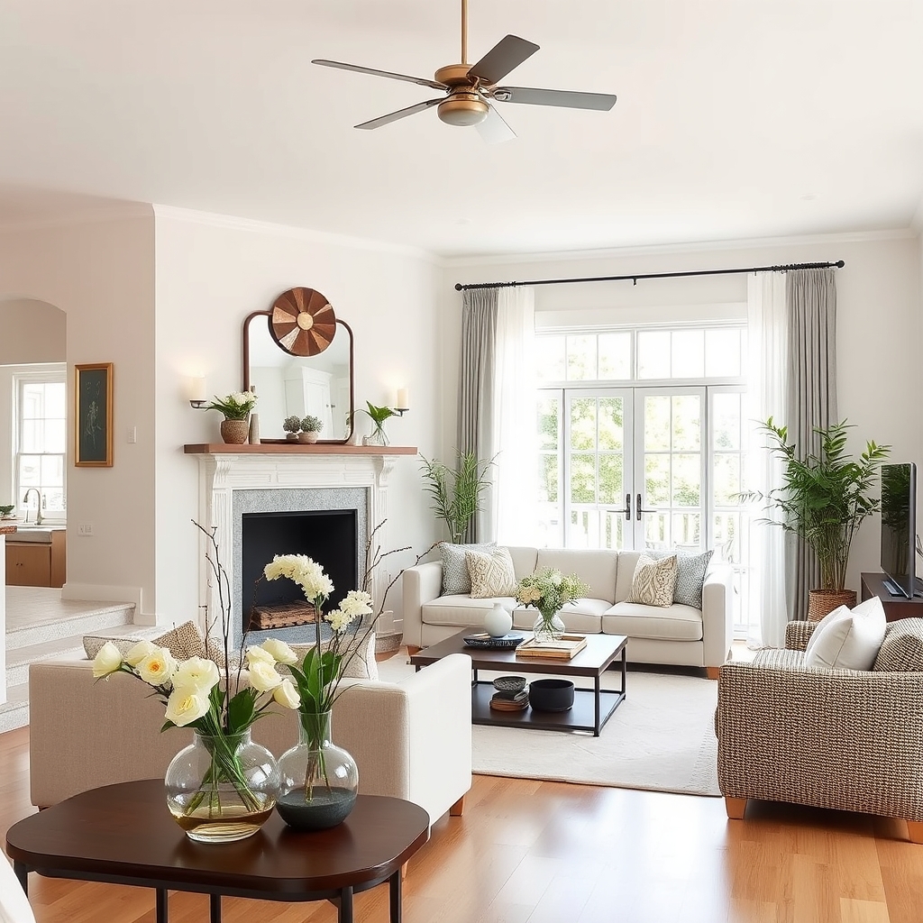 Beautifully staged home interior